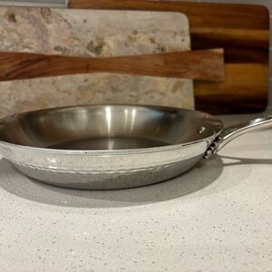Ruffoni fry pan hammered silver from William Sonoma
